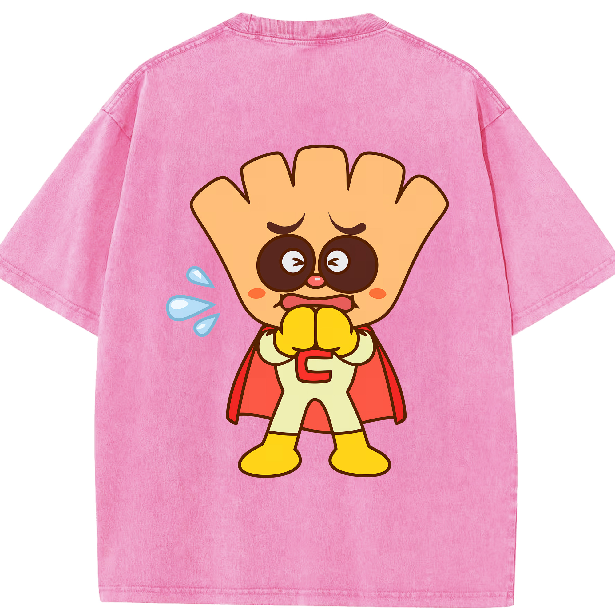 （画像用） アンパンマン Anpanman 綿100% ヴィンテージ風 半袖Tシャツ（背面プリント）
